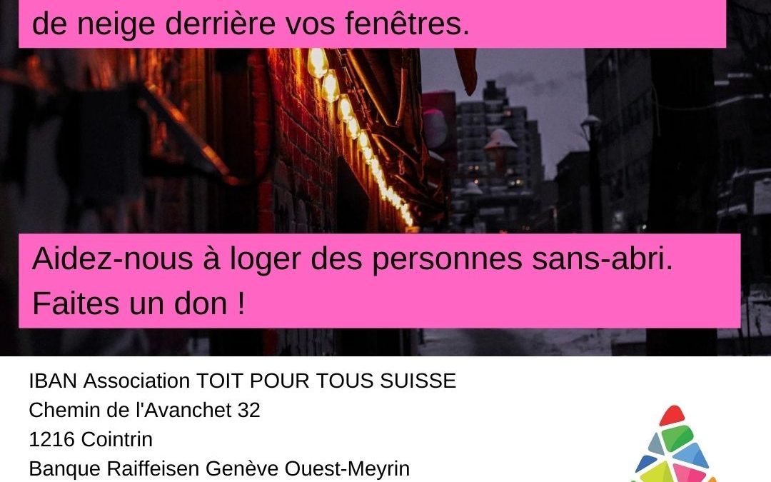 CARTAPULSE – Offrez des nuitées d’hébergement à des sans-abri, personnes en attente d’un logement suisses ou résidentes